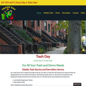 South Boston Trash Day Service
