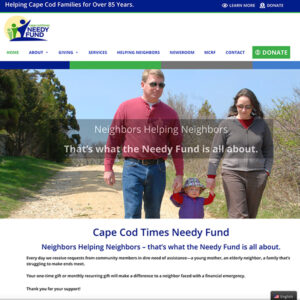 Cape Cod Times Needy Fund website