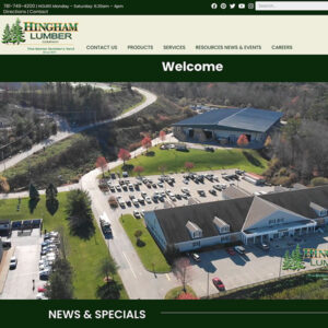 Hingham Lumber website