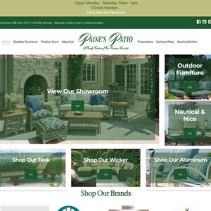 Paine's Patio website