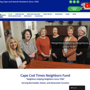 Cape Cod Times Neighbors Fund website
