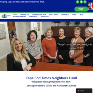 Cape Cod Times Neighbors Fund website design